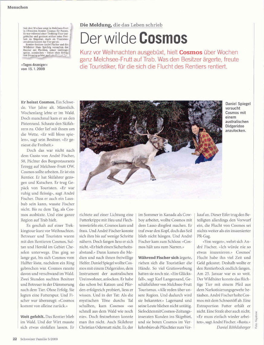 Schweizer Familie, 29.01.2009 (Ausgabe 09/05)